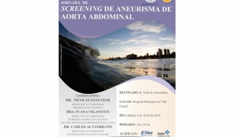 SALUD: JORNADA DE SCREENING DE ANEURISMA DE AORTA ABDOMINAL